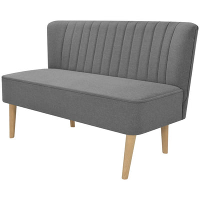 stofsofa 117x55,5x77 cm lysegrå