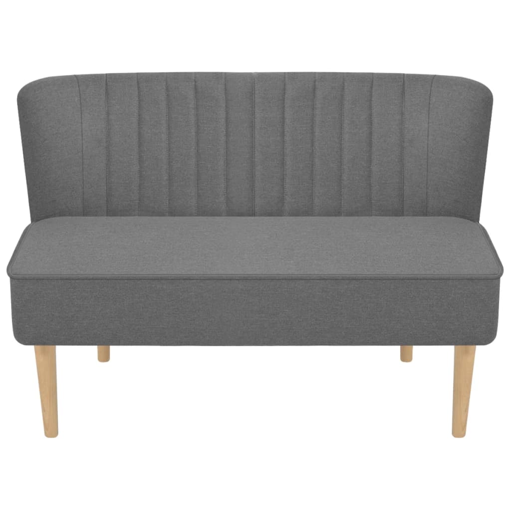 stofsofa 117x55,5x77 cm lysegrå