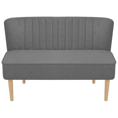 stofsofa 117x55,5x77 cm lysegrå