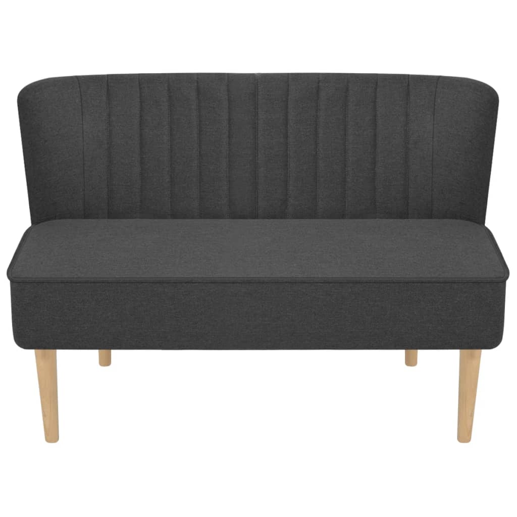 sofa i stof 117x55,5x77 cm mørkegrå