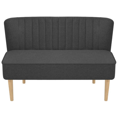 sofa i stof 117x55,5x77 cm mørkegrå