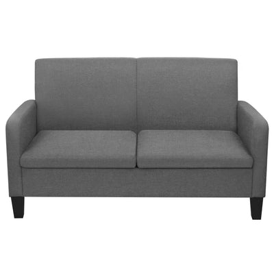 2-personers sofa 135 x 65 x 76 cm mørkegrå