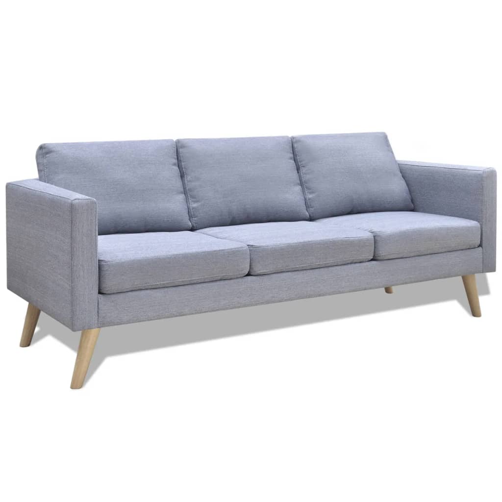 sofasæt 2-pers. og 3-pers. sofa stof lysegrå