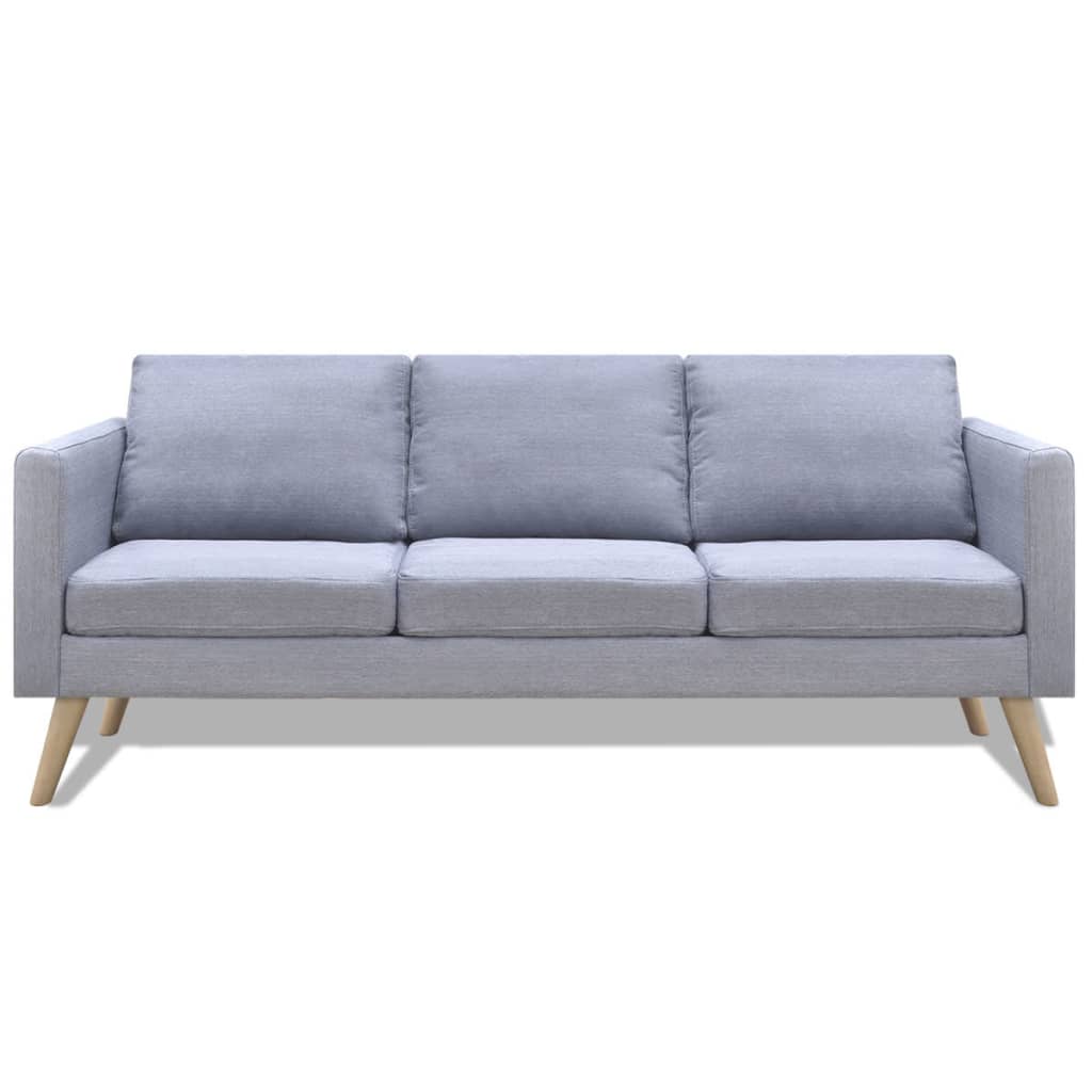 sofasæt 2-pers. og 3-pers. sofa stof lysegrå