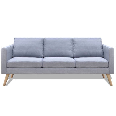 sofasæt 2-pers. og 3-pers. sofa stof lysegrå