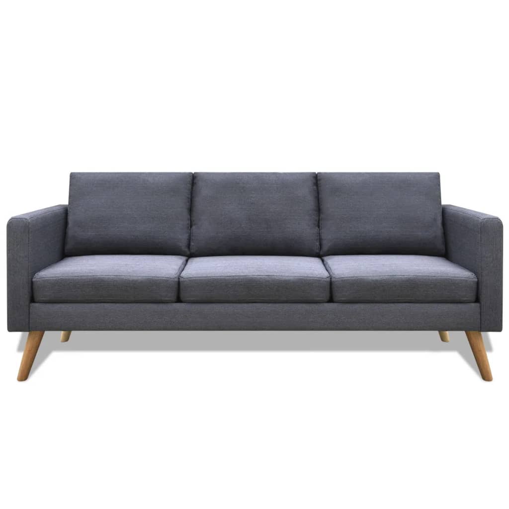 sofasæt 2-pers. og 3-pers. sofa stof mørkegrå