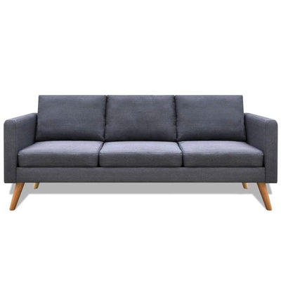 sofasæt 2-pers. og 3-pers. sofa stof mørkegrå