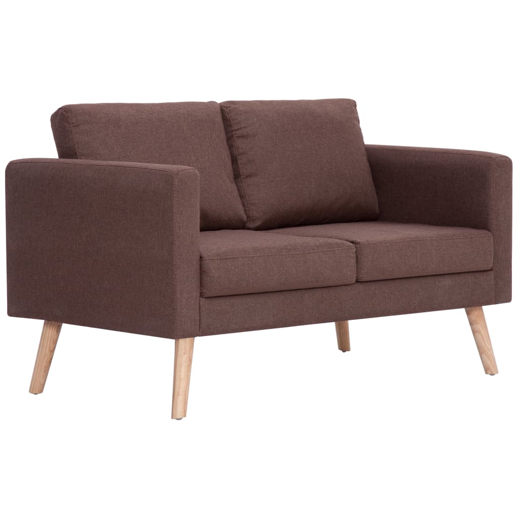 2-personers sofa i stof brun