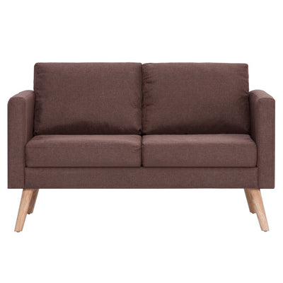 2-personers sofa i stof brun