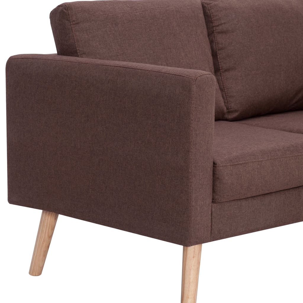 2-personers sofa i stof brun