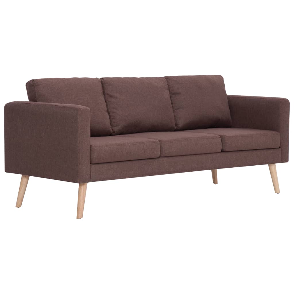 3-personers sofa i stof brun