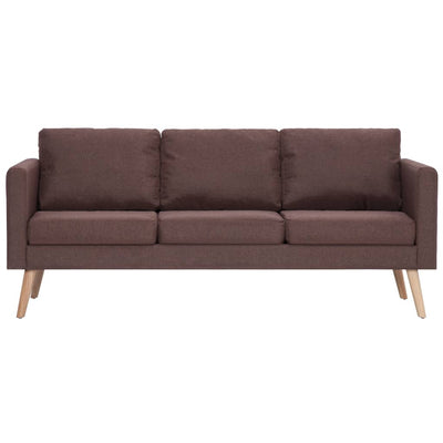 3-personers sofa i stof brun