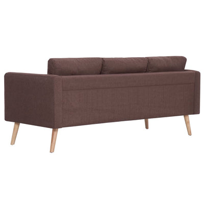 3-personers sofa i stof brun