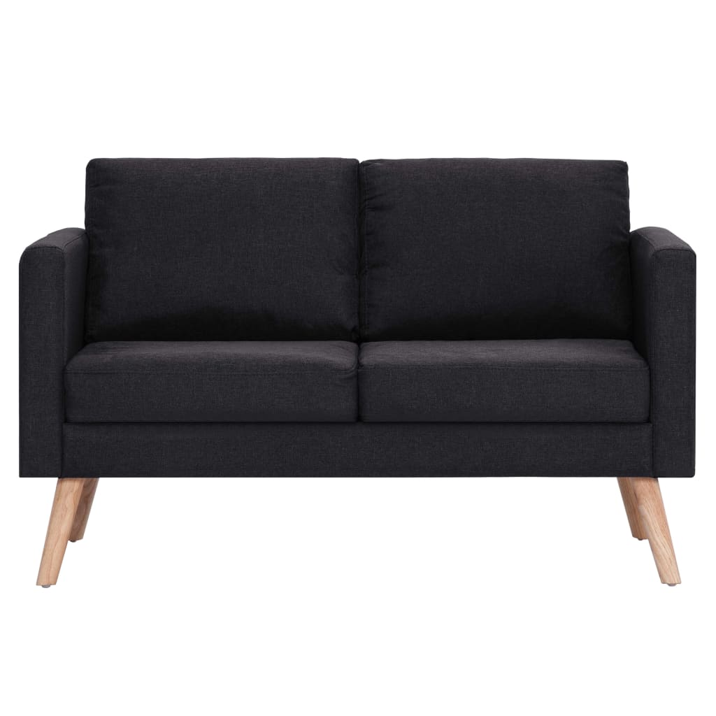 2-personers sofa i stof sort