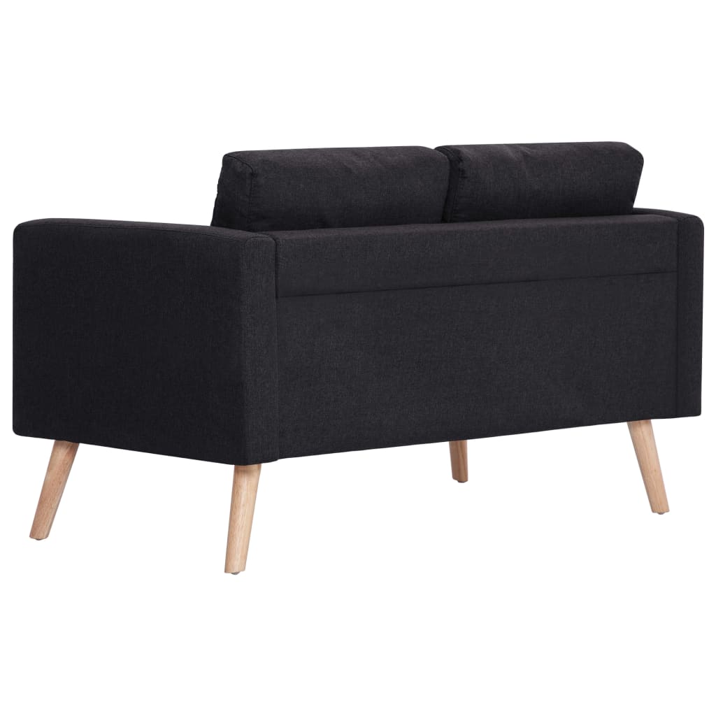 2-personers sofa i stof sort