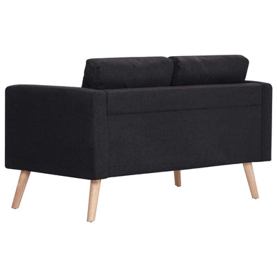 2-personers sofa i stof sort