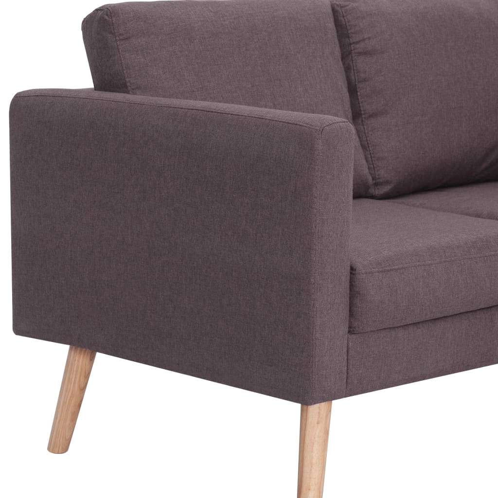 2-personers sofa i stof gråbrun