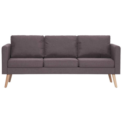 3-personers sofa i stof gråbrun