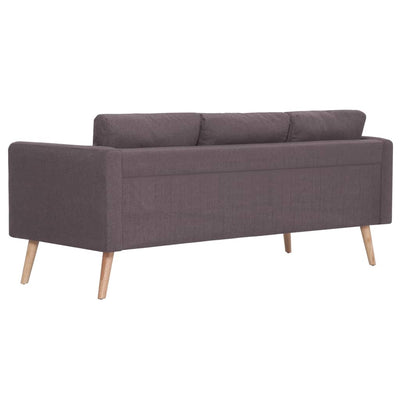 3-personers sofa i stof gråbrun