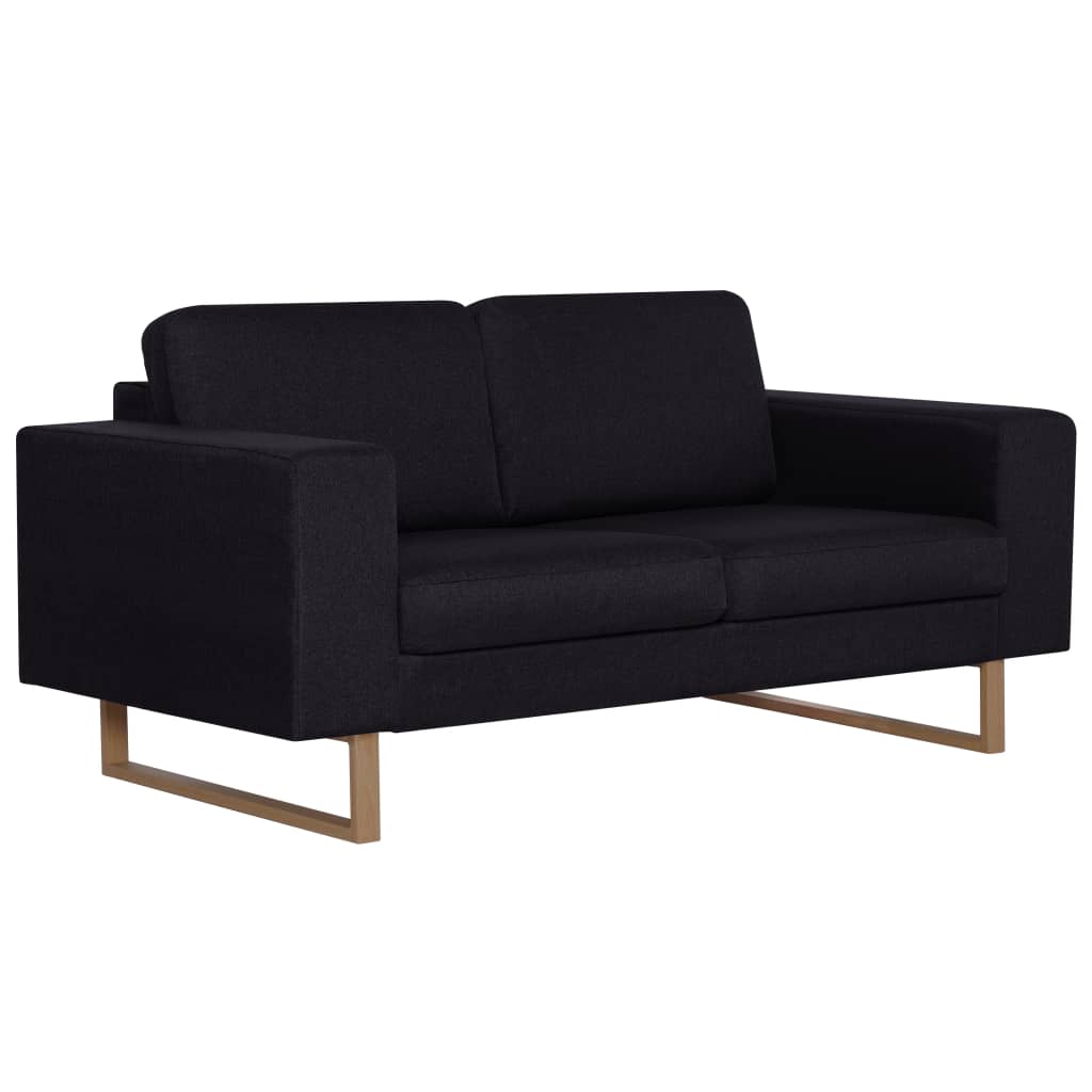 2-personers sofa i stof sort