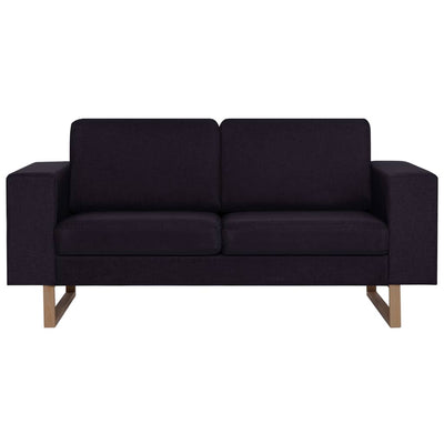 2-personers sofa i stof sort