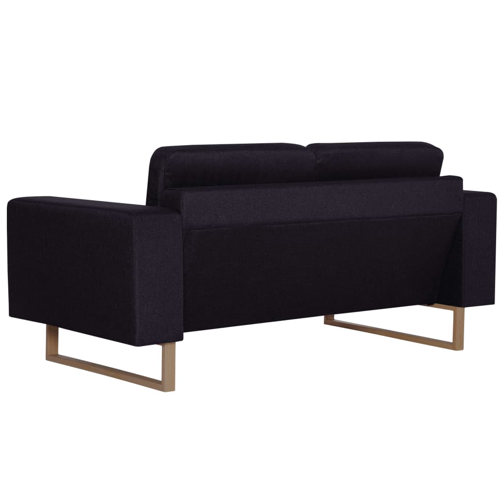 2-personers sofa i stof sort