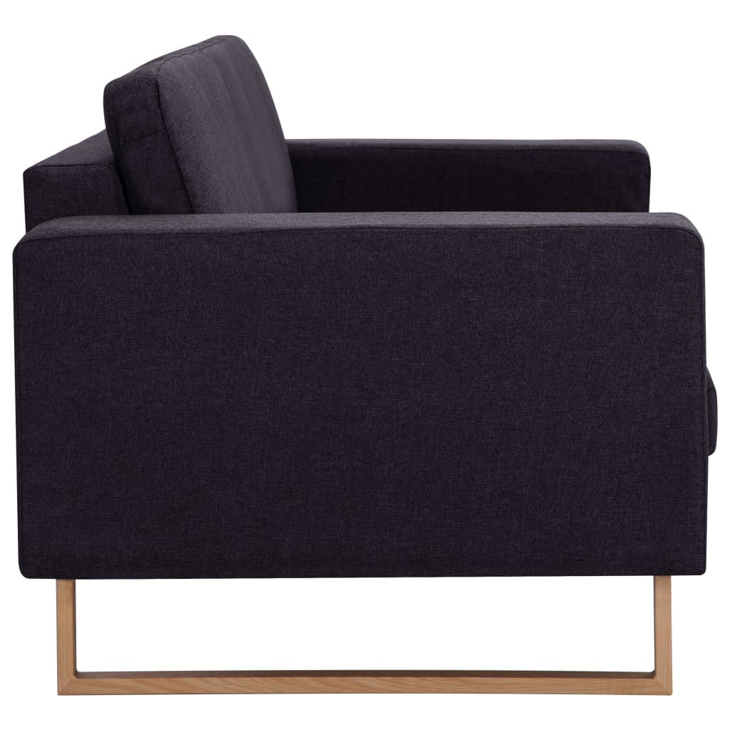 2-personers sofa i stof sort