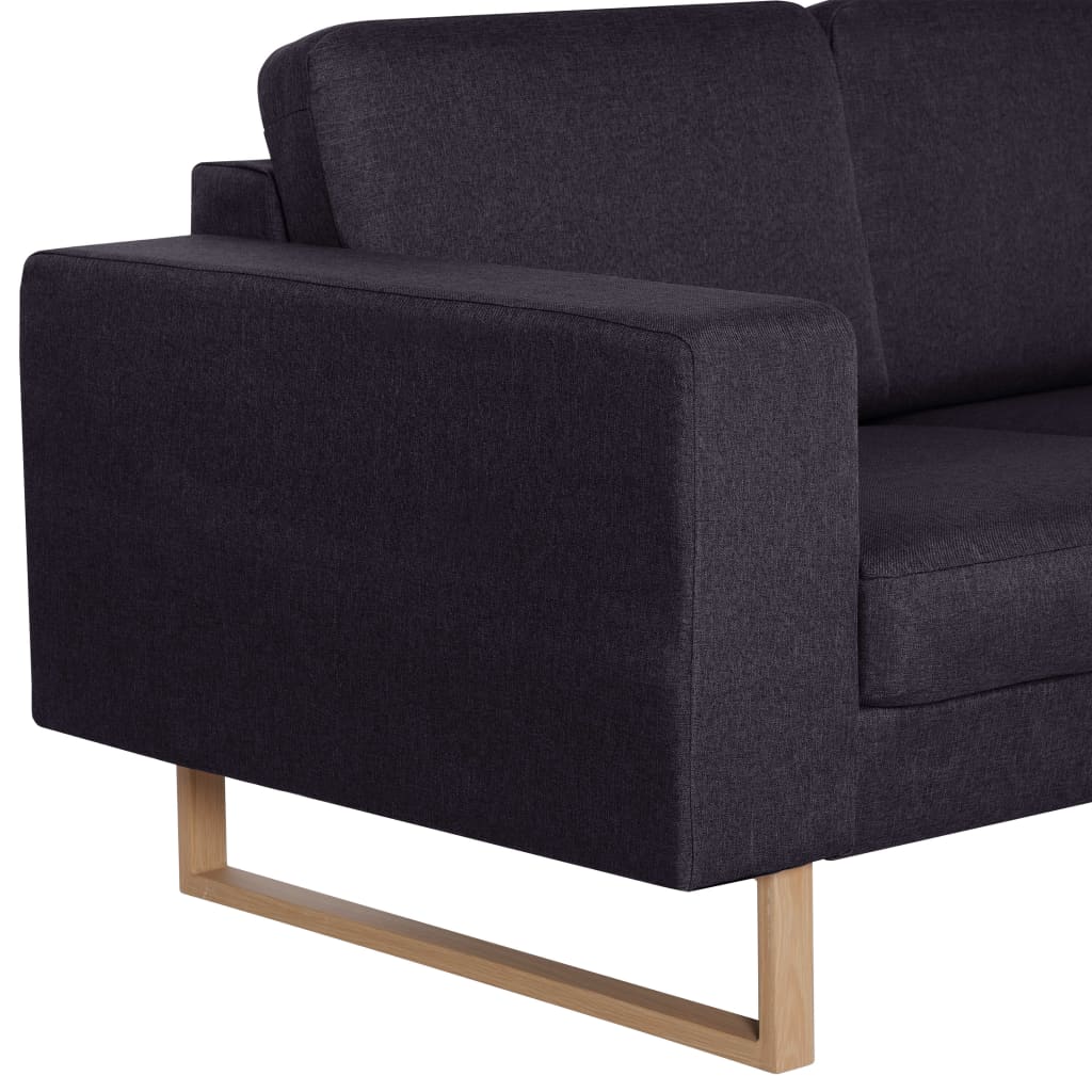 2-personers sofa i stof sort