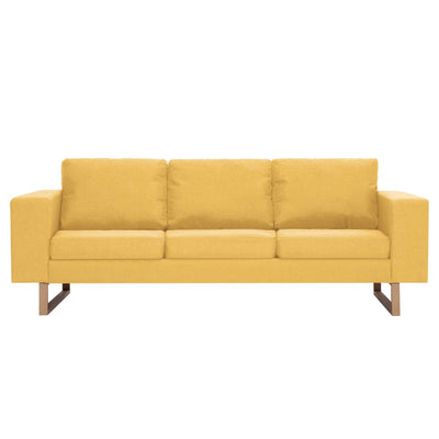 3-personers sofa i stof gul