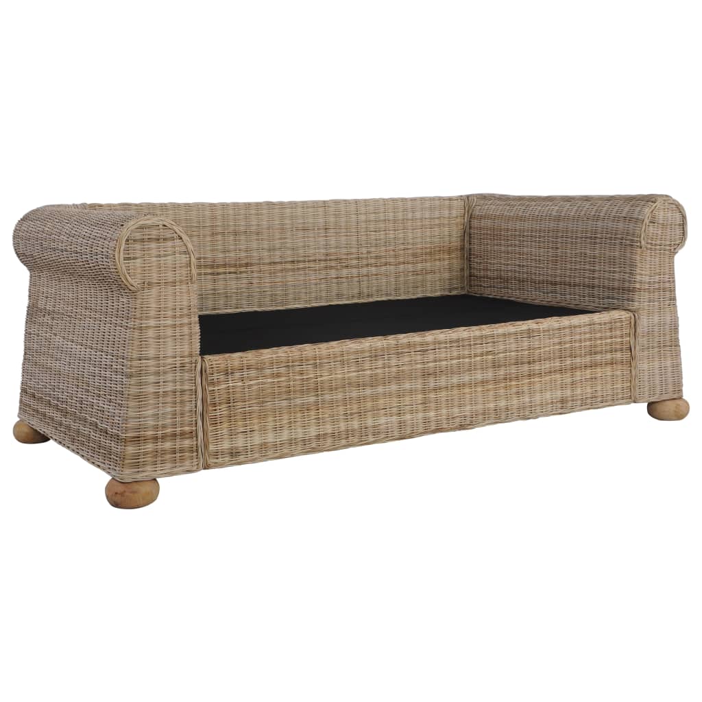 2-personers sofa med hynder naturlig rattan