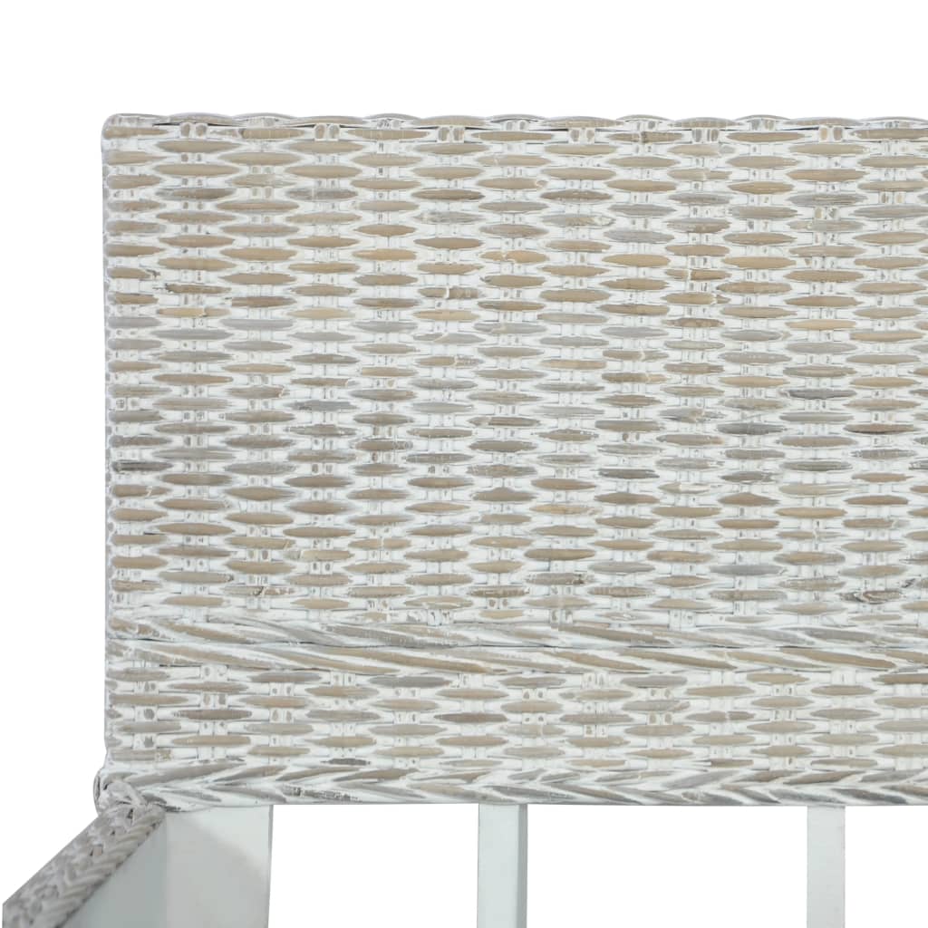 sengestel 180x200 cm naturlig rattan grå