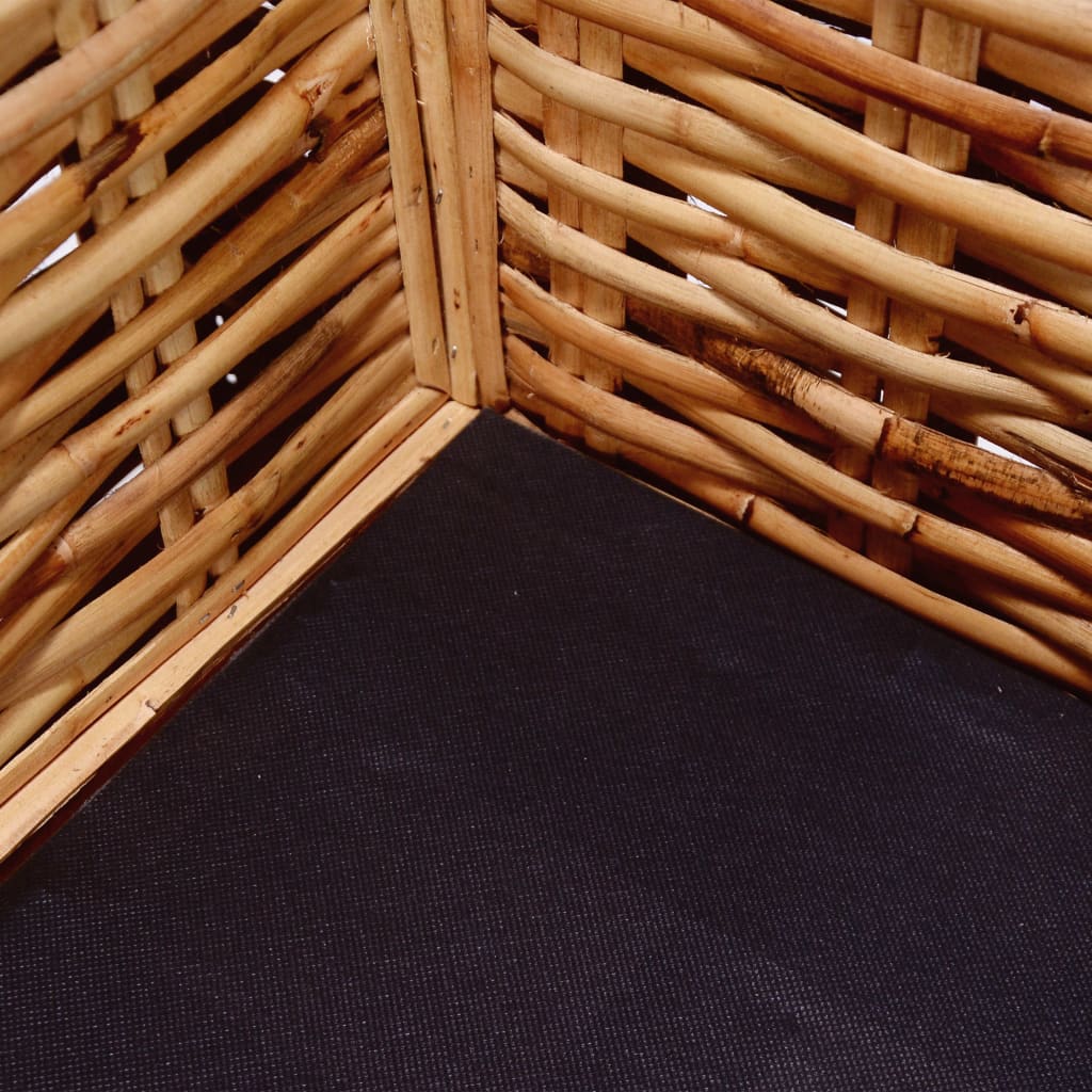 sofasæt 2 dele med hynder naturligt rattan