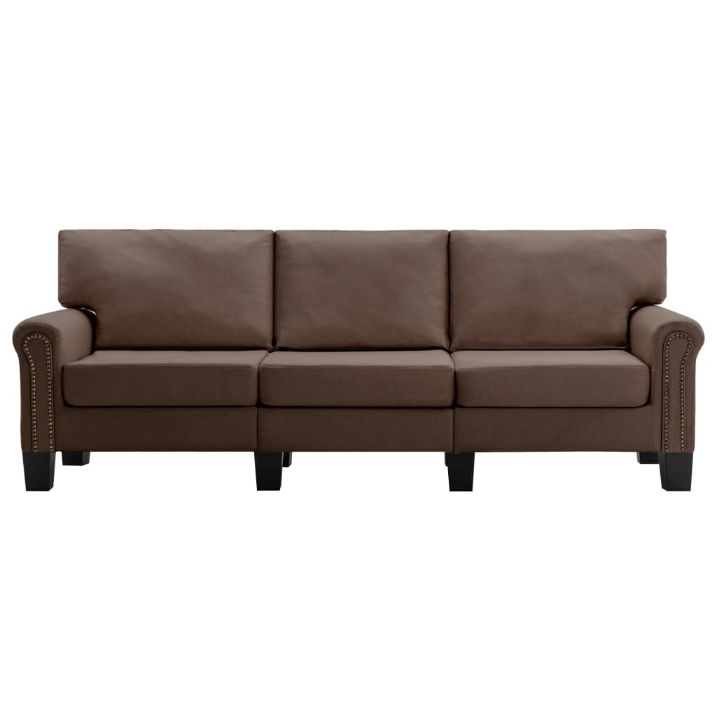 3-personers sofa stof brun