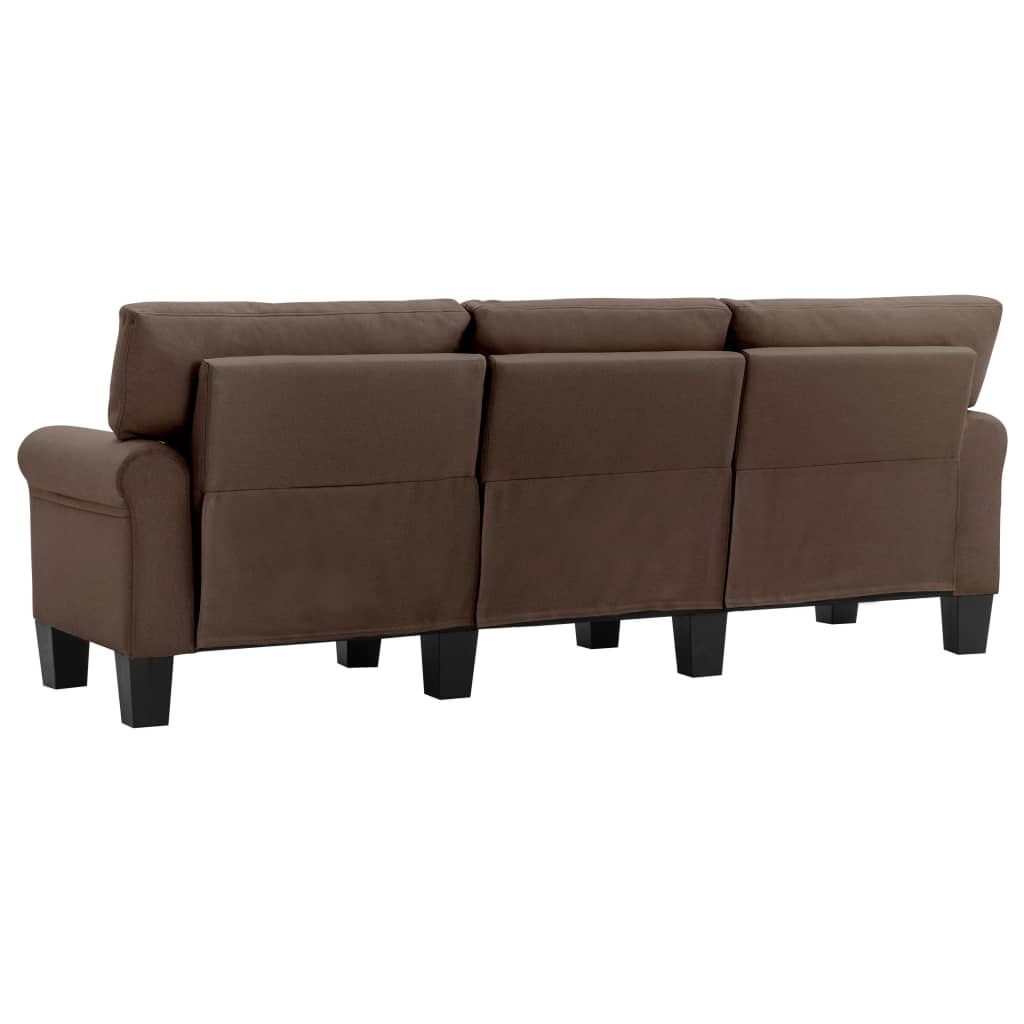 3-personers sofa stof brun