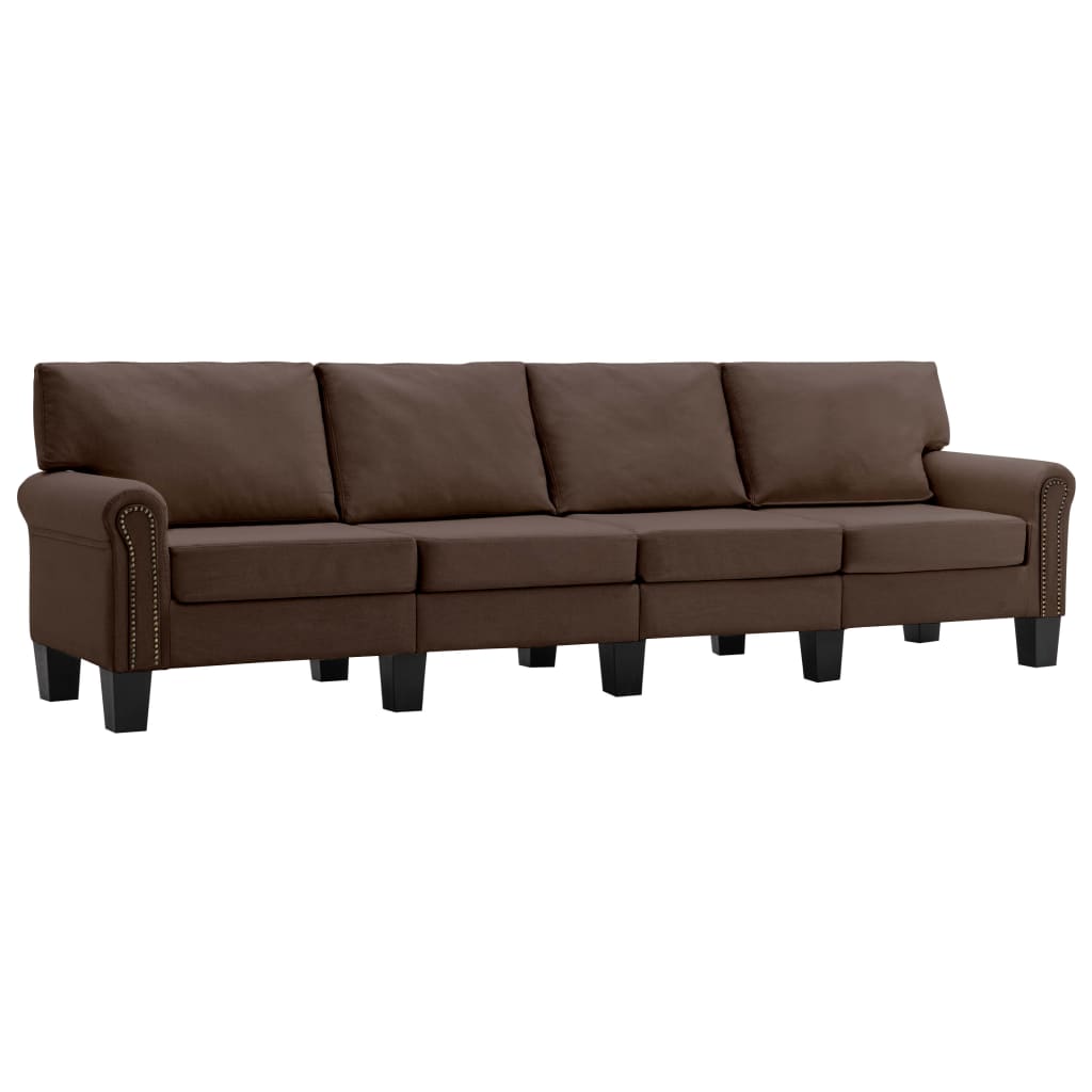 4-personers sofa stof brun