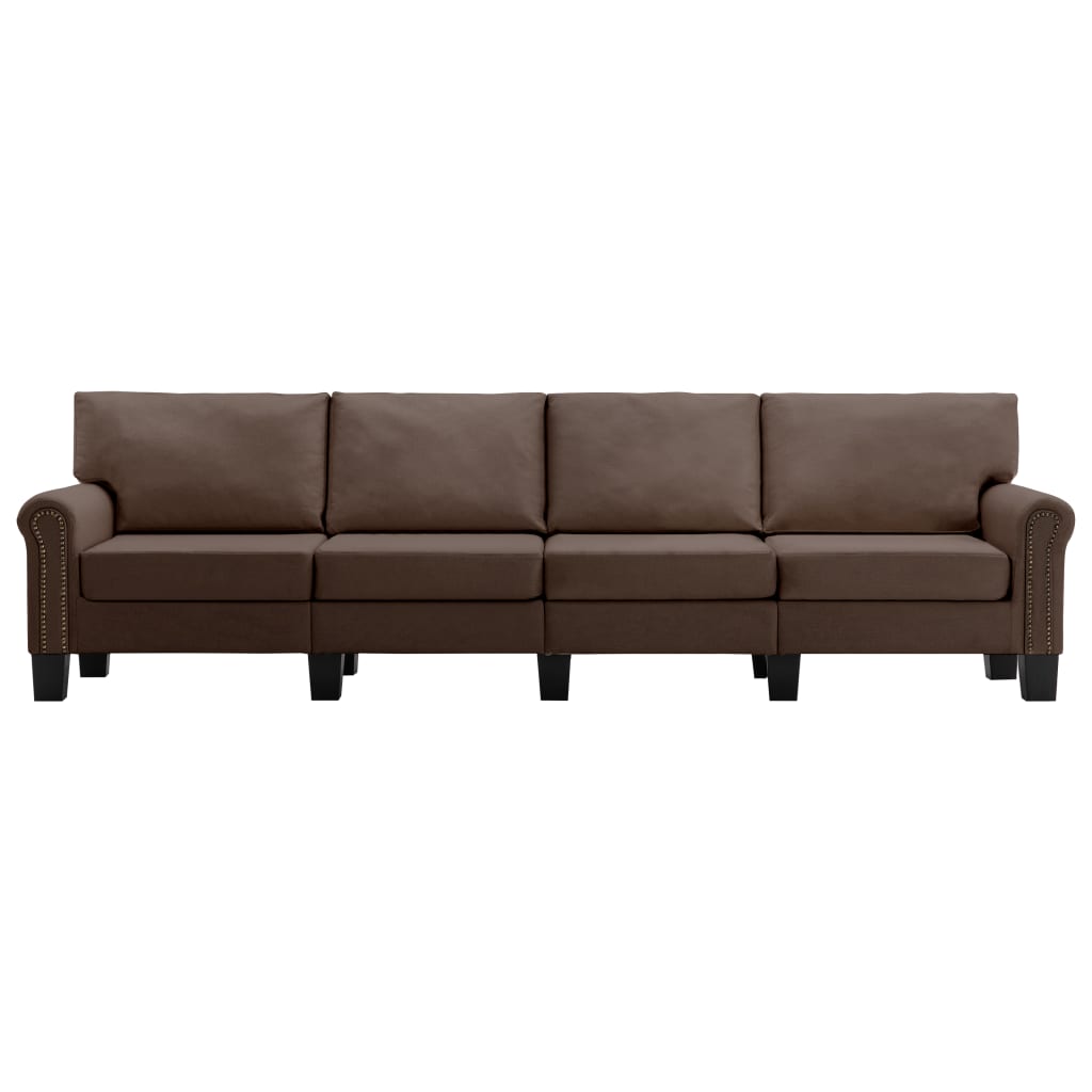 4-personers sofa stof brun