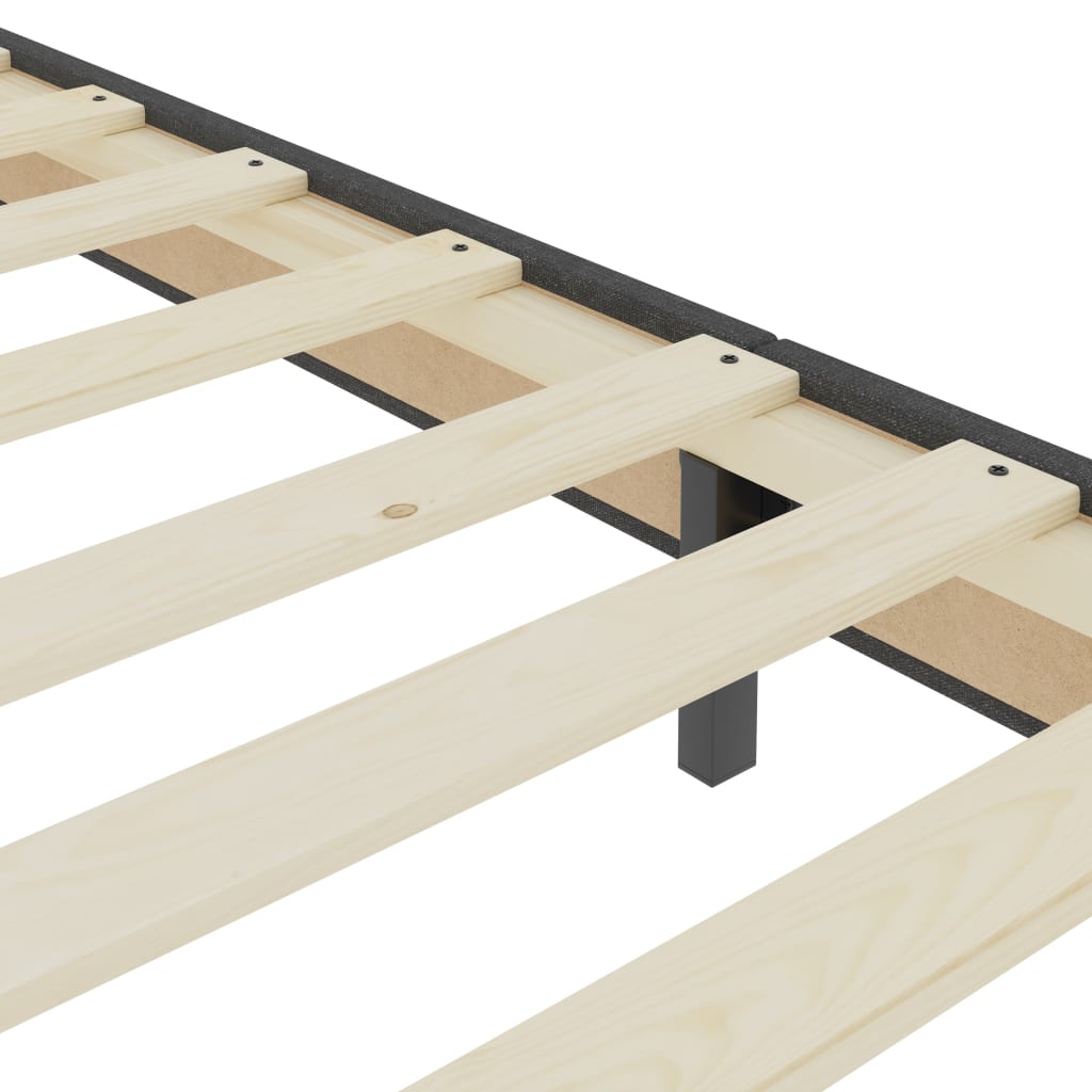 sengestel til boxmadras 90x200 cm stof grå