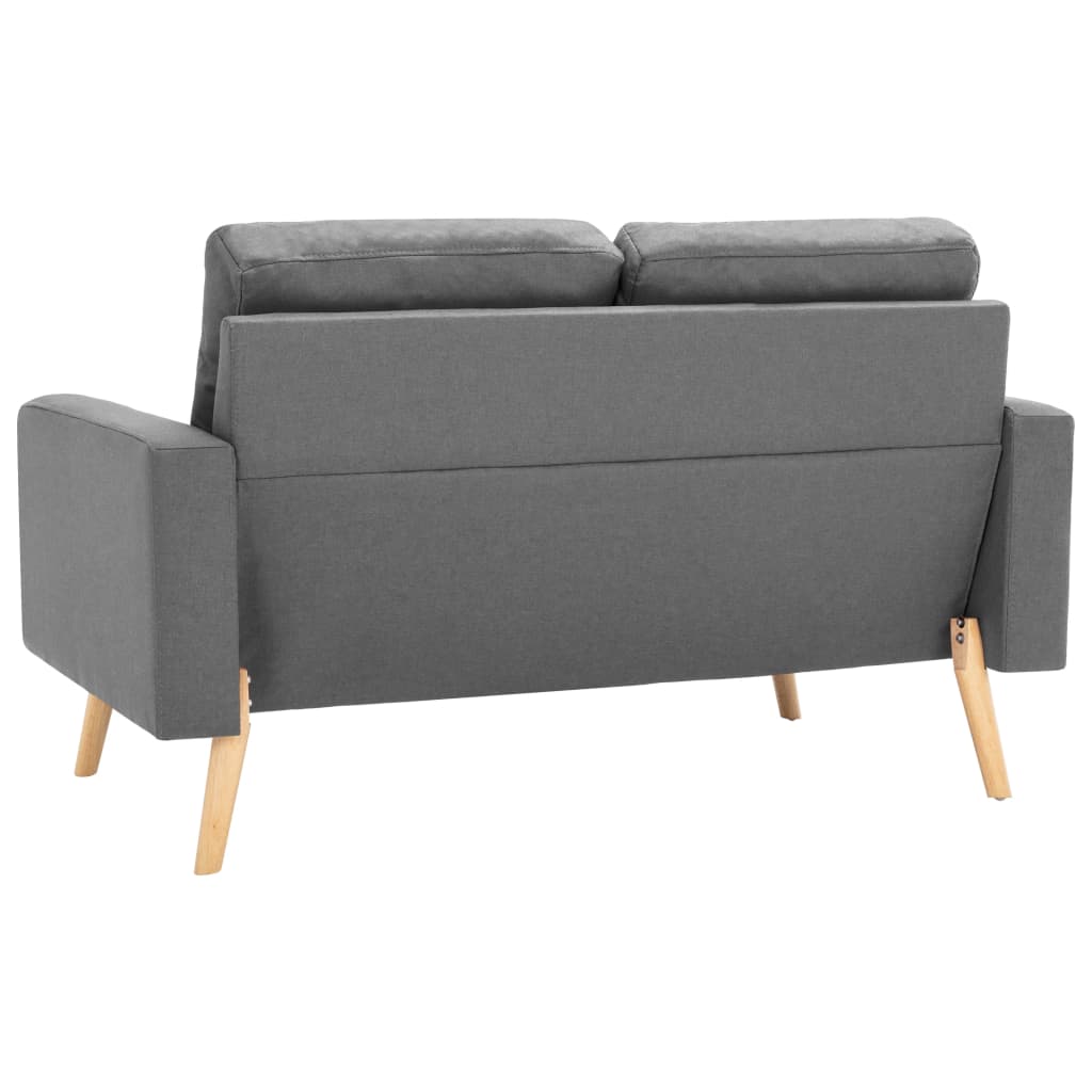 2-personers sofa stof lysegrå