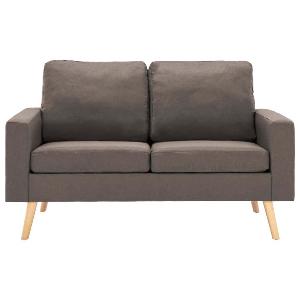 2-personers sofa stof gråbrun