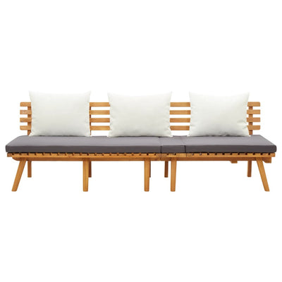 daybed til haven 200x65 cm massivt akacietræ