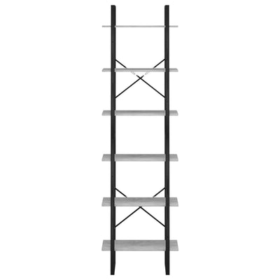 opbevaringsreol 60x30x210 cm konstrueret træ betongrå