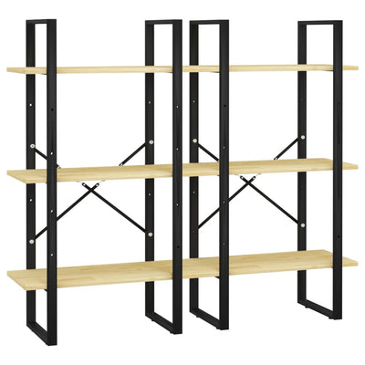 opbevaringsreol 60x30x210 cm massivt fyrretræ