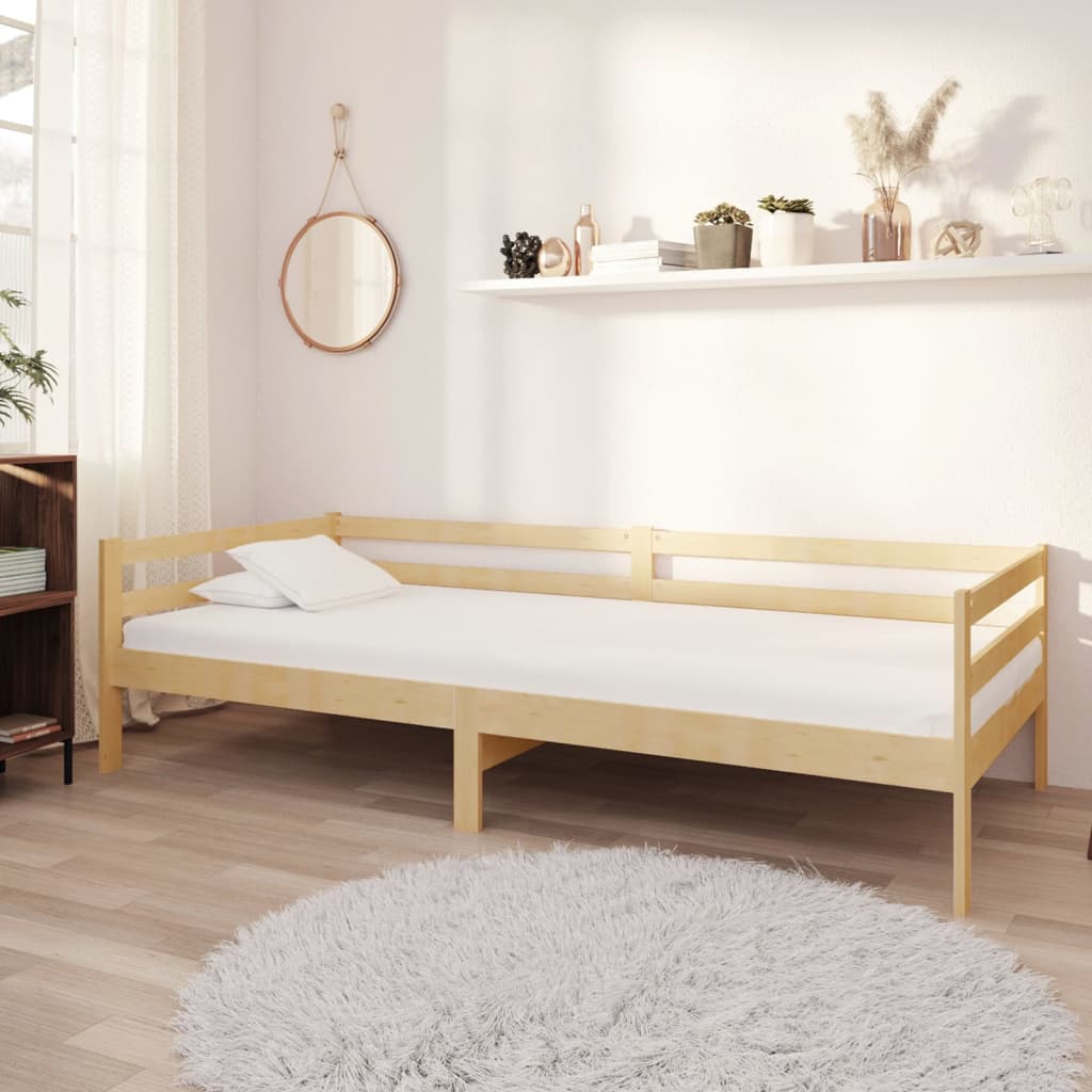 daybed med madras 90x200 cm massivt fyrretræ