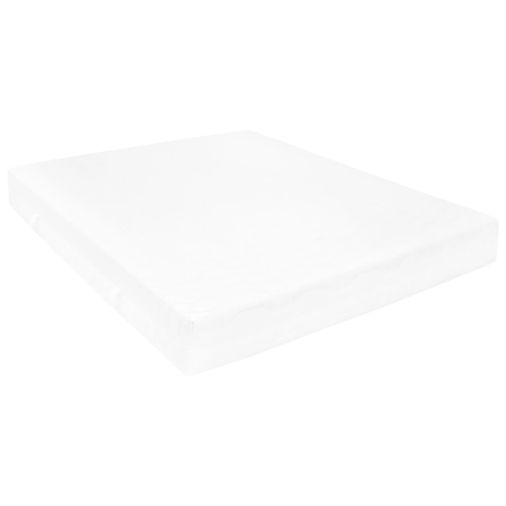 daybed med madras 90x200 cm massivt fyrretræ hvid