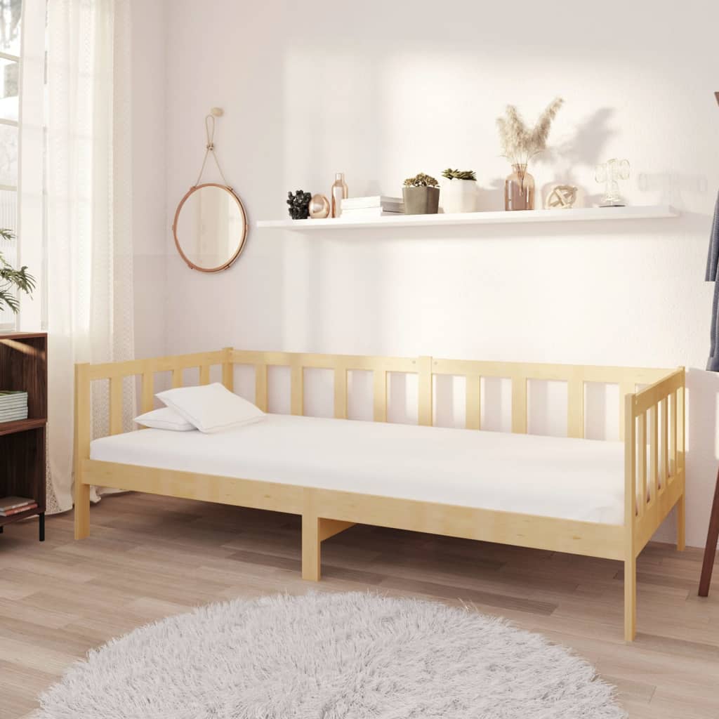 daybed med madras 90x200 cm massivt fyrretræ