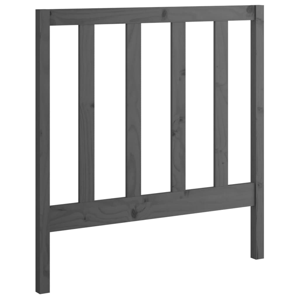 daybed med udtræk 2x(90x200) cm massivt fyrretræ grå