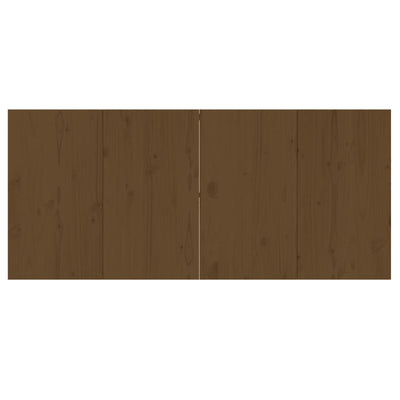 barbord 180x80x110 cm massivt fyrretræ gyldenbrun