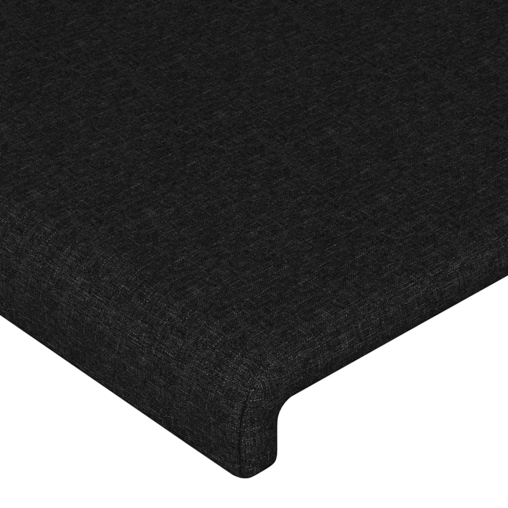 Sengeramme uden madras Sort 100x200 cm Stof