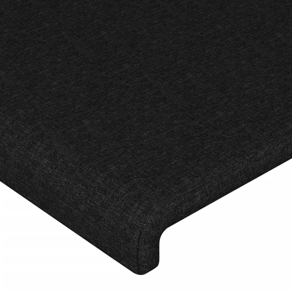 Sengeramme uden madras Sort 120x200 cm Stof