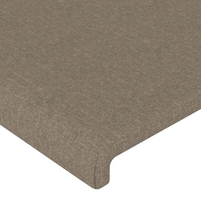 Sengeramme uden madras Taupe 120x200 cm Stof